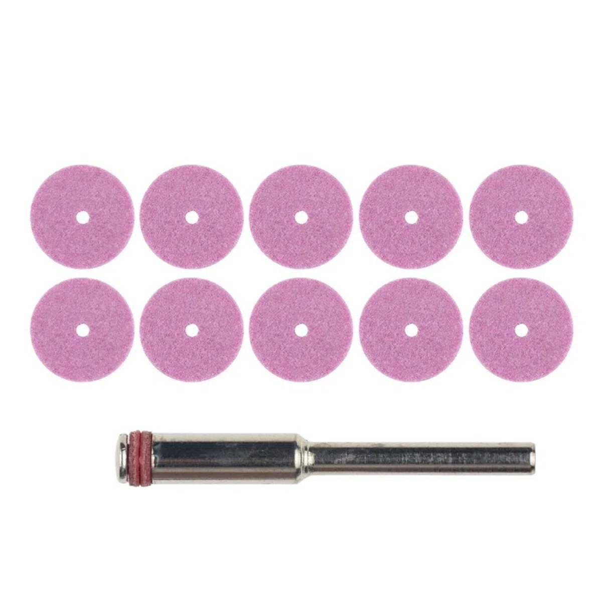 10 Mini Ruedas Abrasivas En Forma De T For Amoladora Neumática Eléctrica(Pink P120,2.35mm shank)