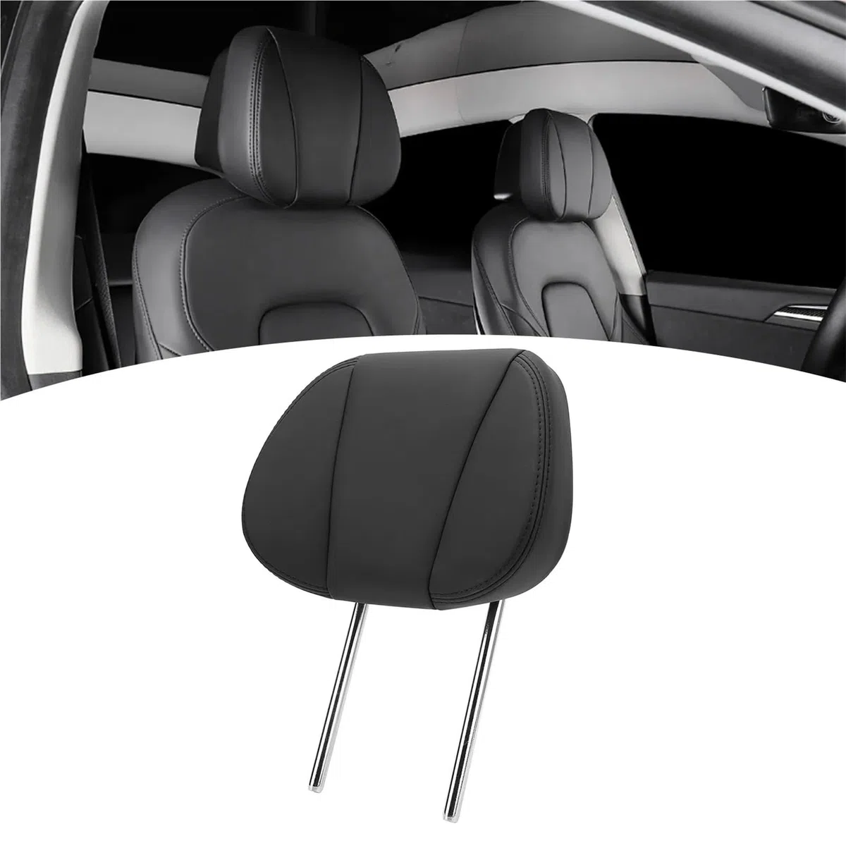 Car Pillow Driving Seat Reposacabezas de coche ajustable en 8 posiciones para aliviar la fatiga del cuello, repuesto reposacabezas tipo Y