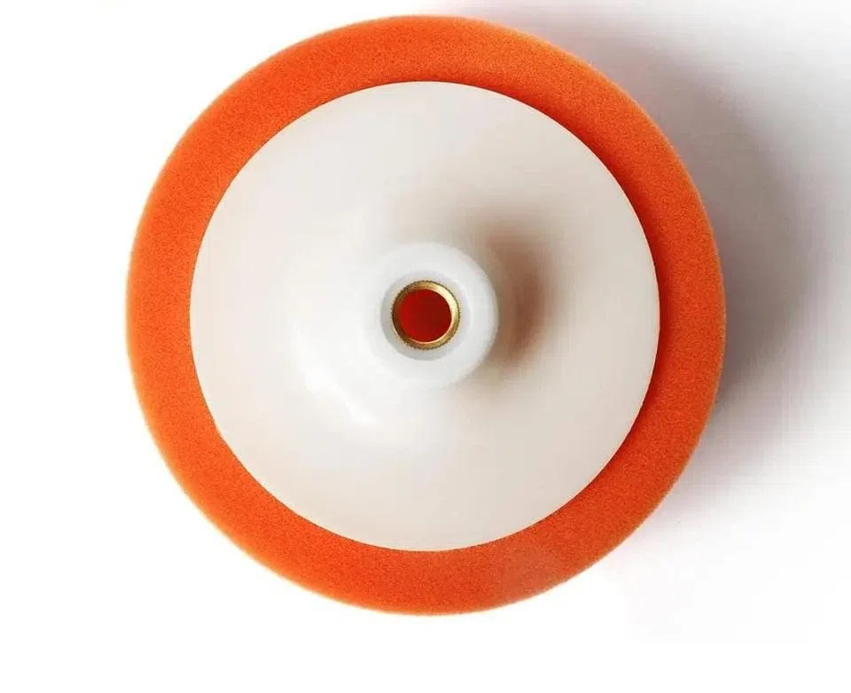 Almohadilla de esponja con almohadilla de anillo M14 para pulido 115-125-150-180mm tipo duro almohadilla pulidora de coche motocicleta rotorbital cera (150mm)