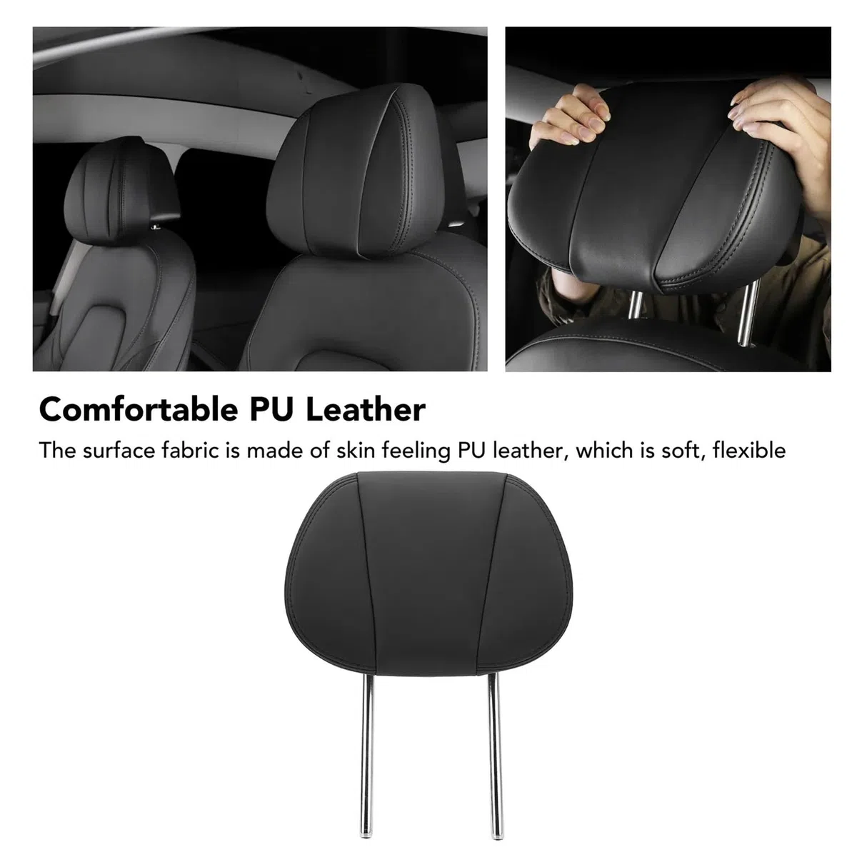 Car Pillow Driving Seat Reposacabezas de coche ajustable en 8 posiciones para aliviar la fatiga del cuello, repuesto reposacabezas tipo Y