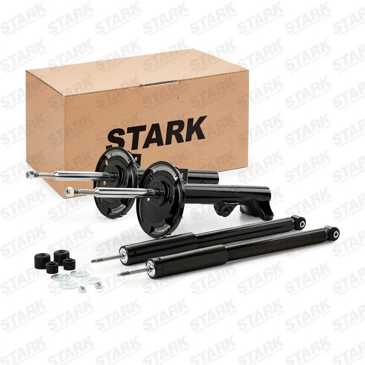 STARK SKSA-0133157 4x Amortiguador Delantero Trasero Compatible con MERCEDES-BENZ Clase C Sedán W203