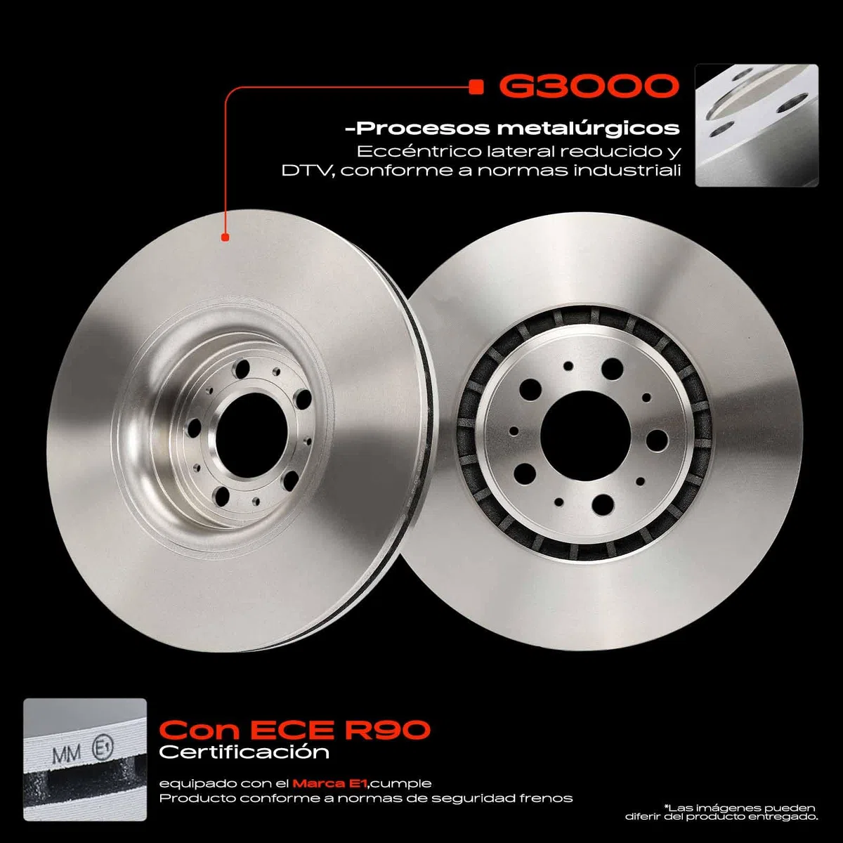 Frankberg 2 discos de freno delanteros ventilados Ø336 mm 30657301