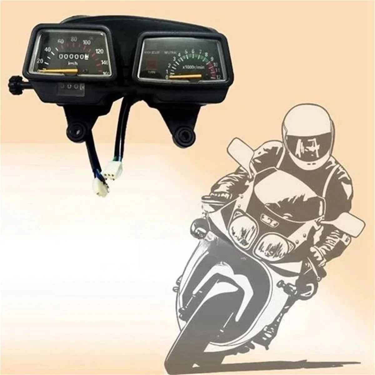 moto Medidor distancia Instrumento Para Yamaha Enduro DT125 DT125R
