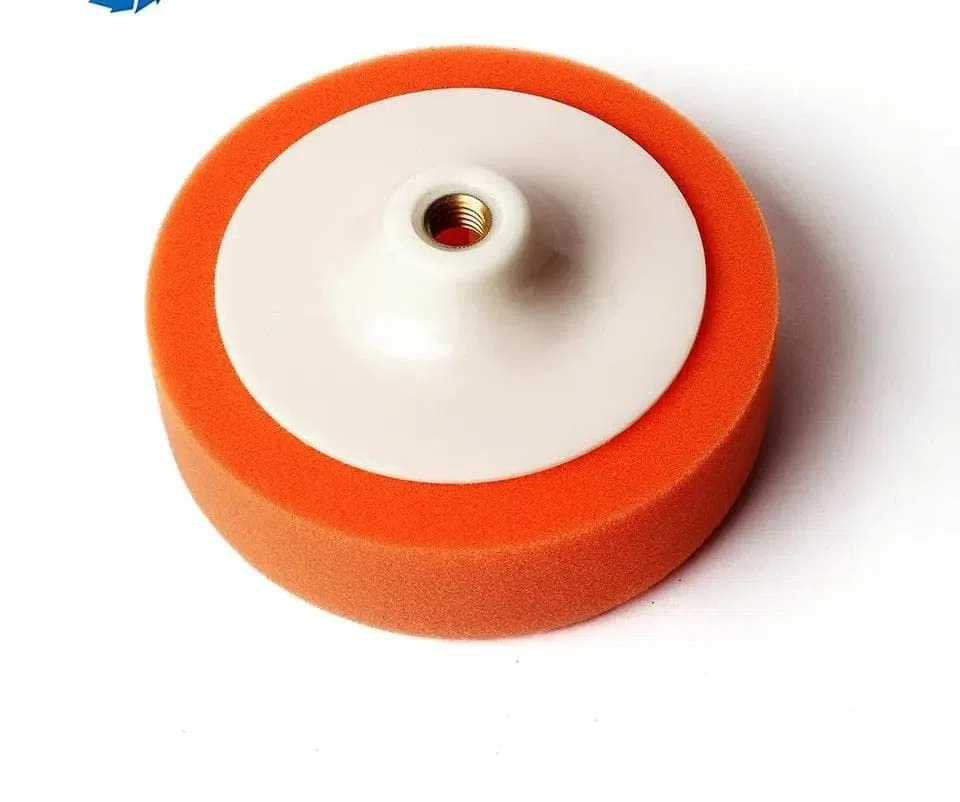 Almohadilla de esponja con almohadilla de anillo M14 para pulido 115-125-150-180mm tipo duro almohadilla pulidora de coche motocicleta rotorbital cera (150mm)