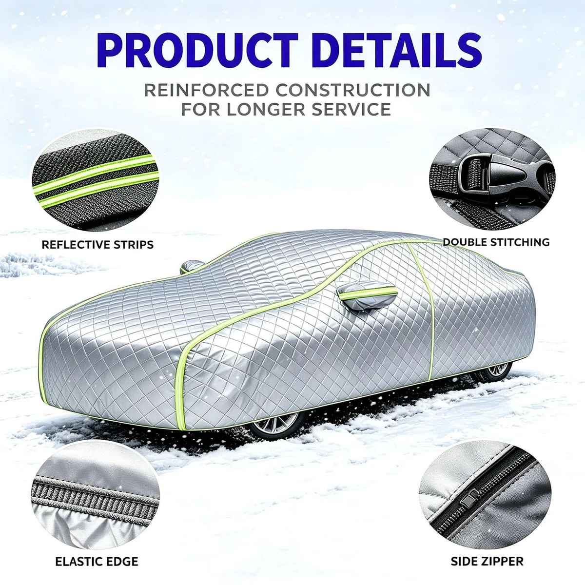 Funda Coche Antigranizo para para Jaguar XK8 2002-2006, Funda de Coche protección Total para Todo el año – contra Granizo, Lluvia, Nieve y Viento,XJ7608